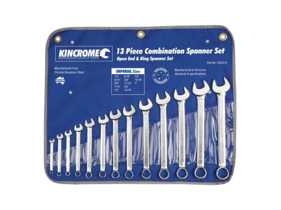 Kincrome Combination Spanner Set 13 Piece