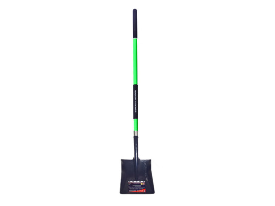 Trade Fibreglass Square Mouth Shovel Long Handle