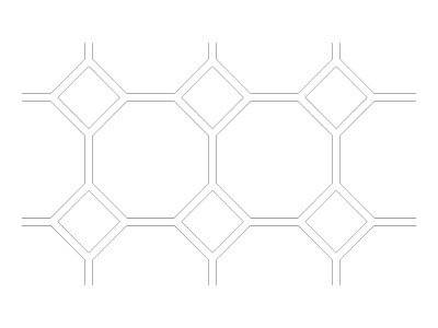 Stencil Pattern - 10” Diamond Tile