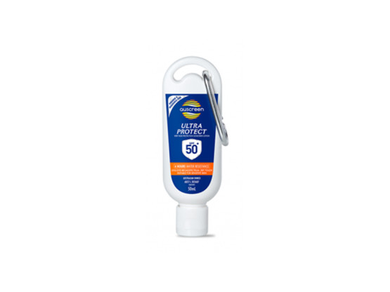 Auscreen Ultra Protect Sunscreen 50+ - 50ml Carabiner