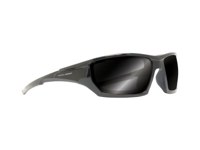 Accused Safety Glasses - Black Frame Smoke Lens